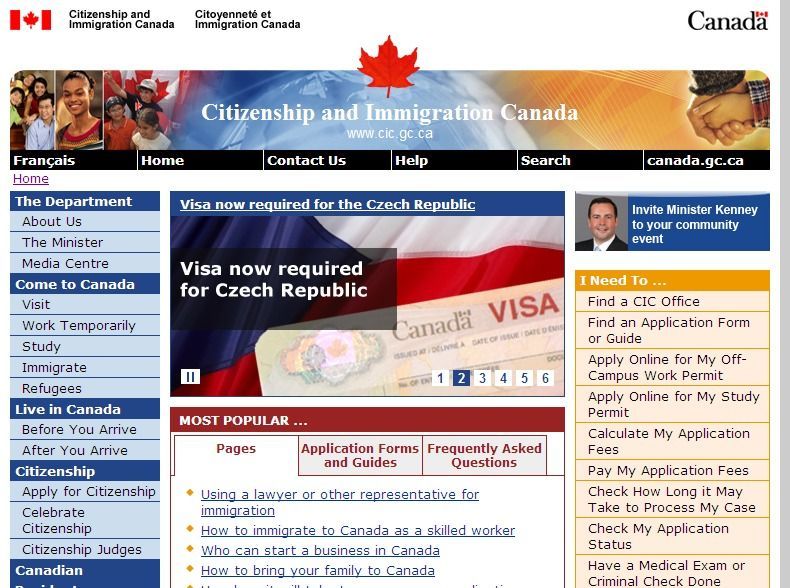Kanada informuje, že zavedla víza pro Česko