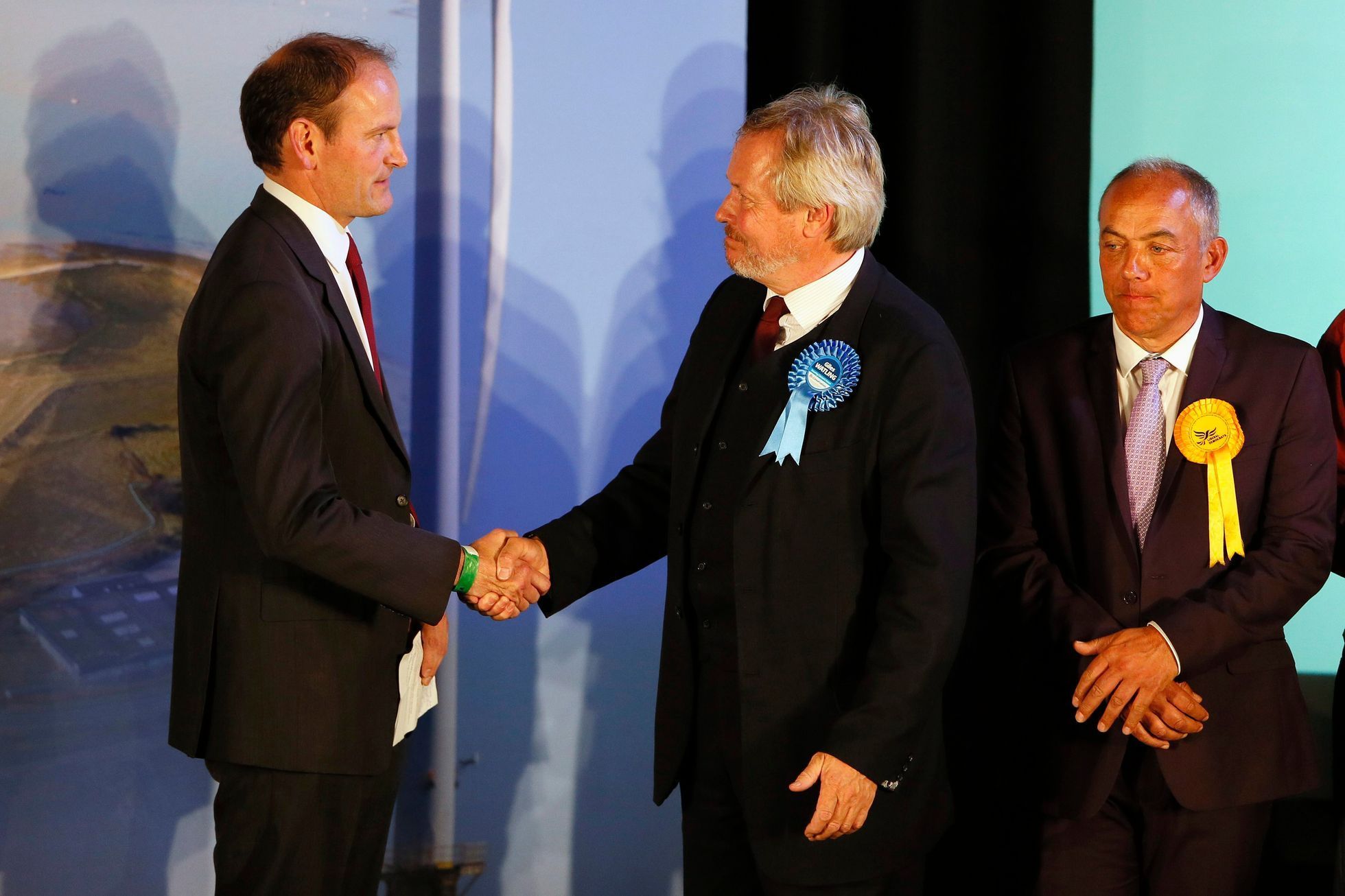 Douglas Carswell a Giles Watling po vítězství UKIP