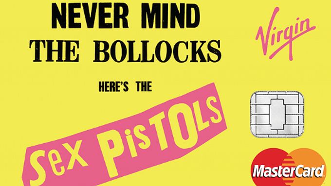 Kreditní karta s motivy Sex Pistols