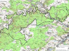 Hranice plánovaného Národního parku Křivoklátsko
