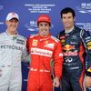 Michael Schumacher, Fernando Alonso, Mark Webber
