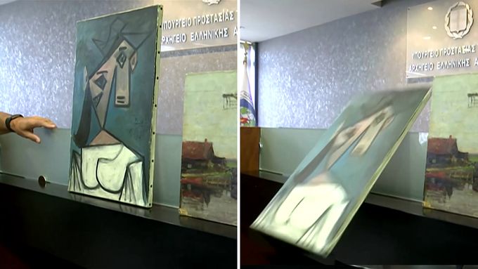 Policisté našli ukradený obraz Pabla Picassa. Pak jej upustili na zem