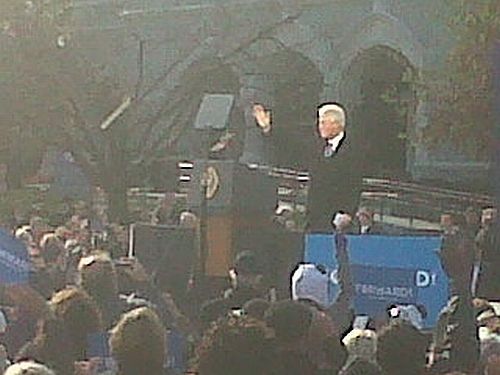 Bill Clinton během Obamovy kampaně