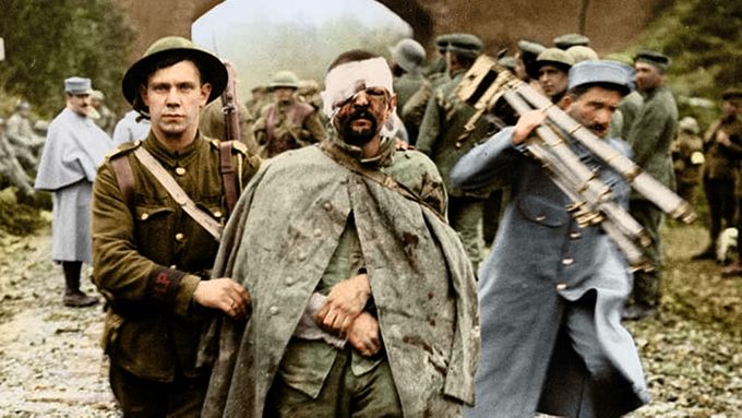 Podívejte se na kolorované fotografie, které zachycují první světovou válku.