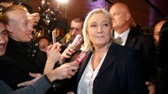 Marine Le Penová po prvním kole francouzských regionálních voleb.