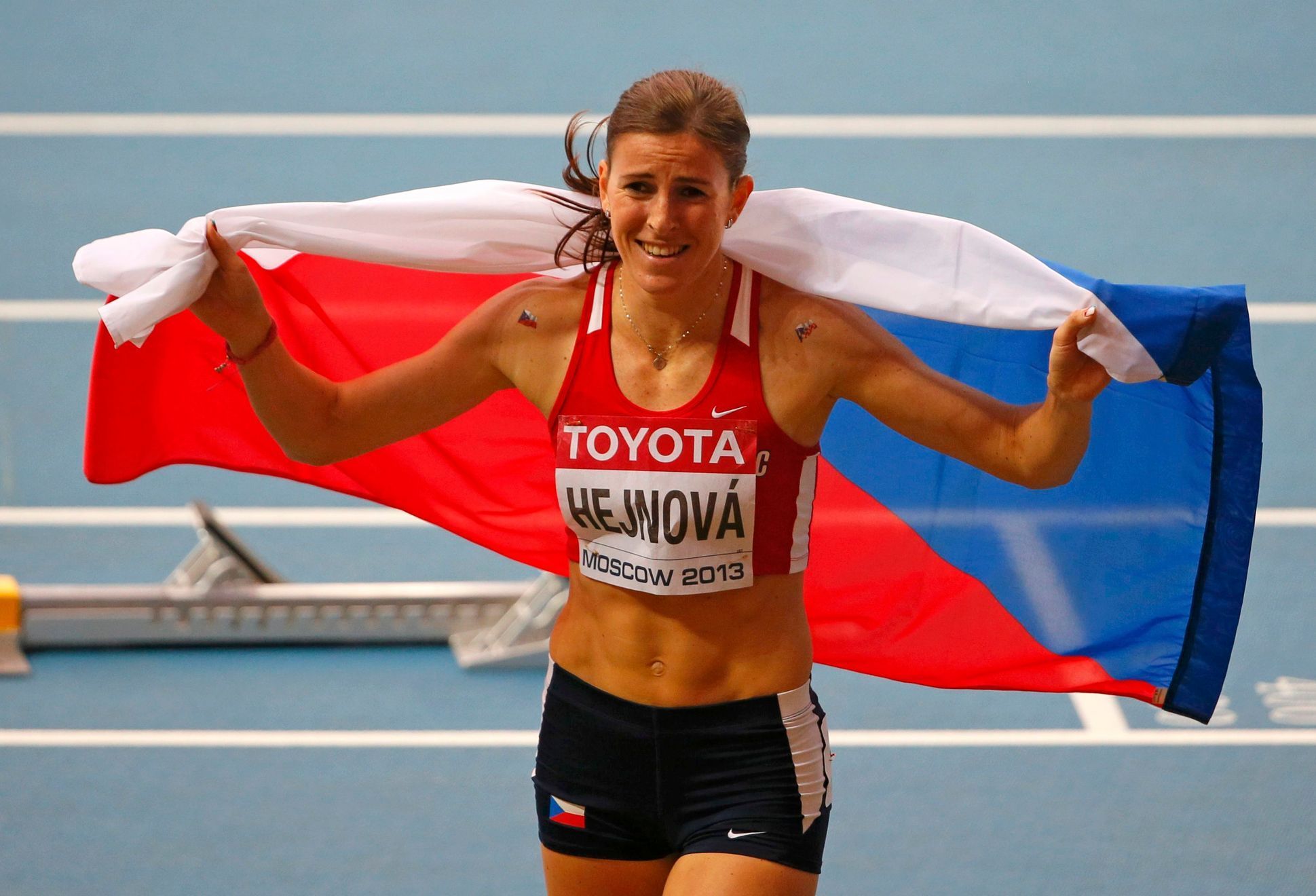 MS v atletice 2013, 400 m, přek. - finále: Zuzana Hejnová