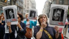 Protesty v Barceloně proti rozsudku nad bývalou katalánskou vládou