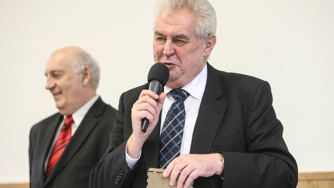 Miloš Zeman při návštěvě Plzeňského kraje