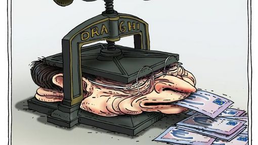 Draghi. Karikatura