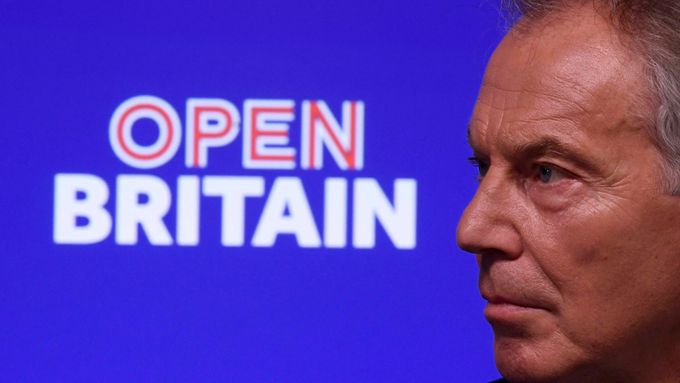 Britský expremiér Tony Blair.
