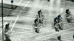 Cyklisté v Berlíně