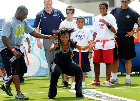 Michelle Obamová se rozhodla zapojit se do kampaně za zdravý životní styl Let´s Move.