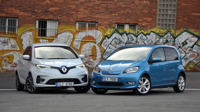 Renault Zoe a Škoda Citigoe iV patří do kategorie dostupnějších sériových elektromobilů na českém trhu.