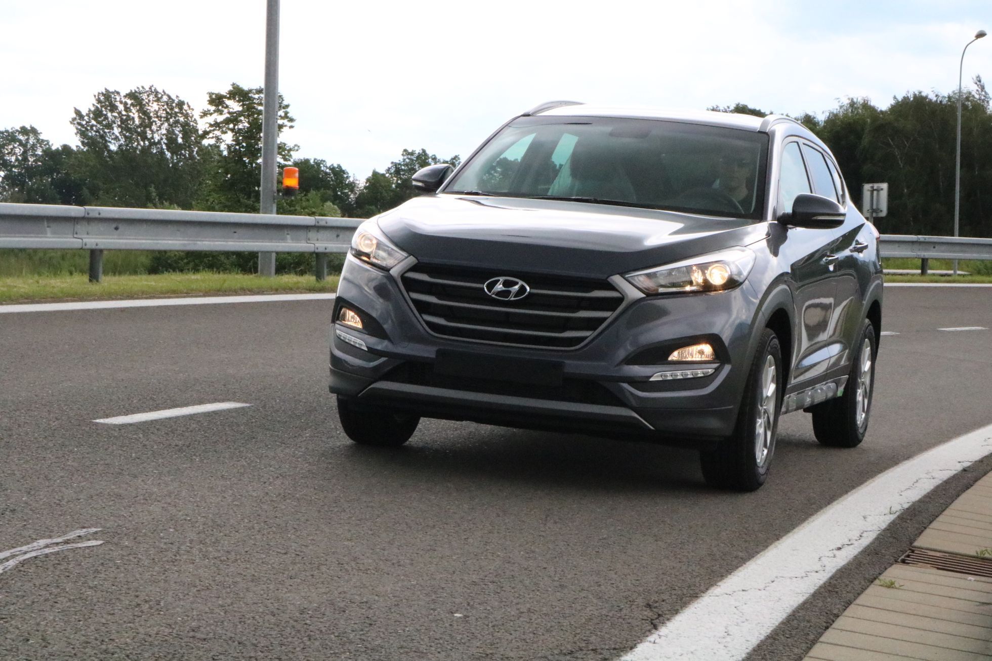 Testovací dráha Hyundai Nošovice - klopená zatáčka