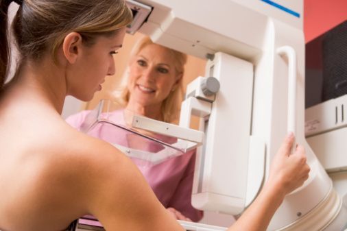 Mamograf, vyšetření prsu, ilustrační foto
