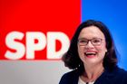Nahlesová skončí v čele německých SPD, pokud neobhájí předsednictví frakce