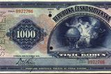 První bankovky - z roku 1919.