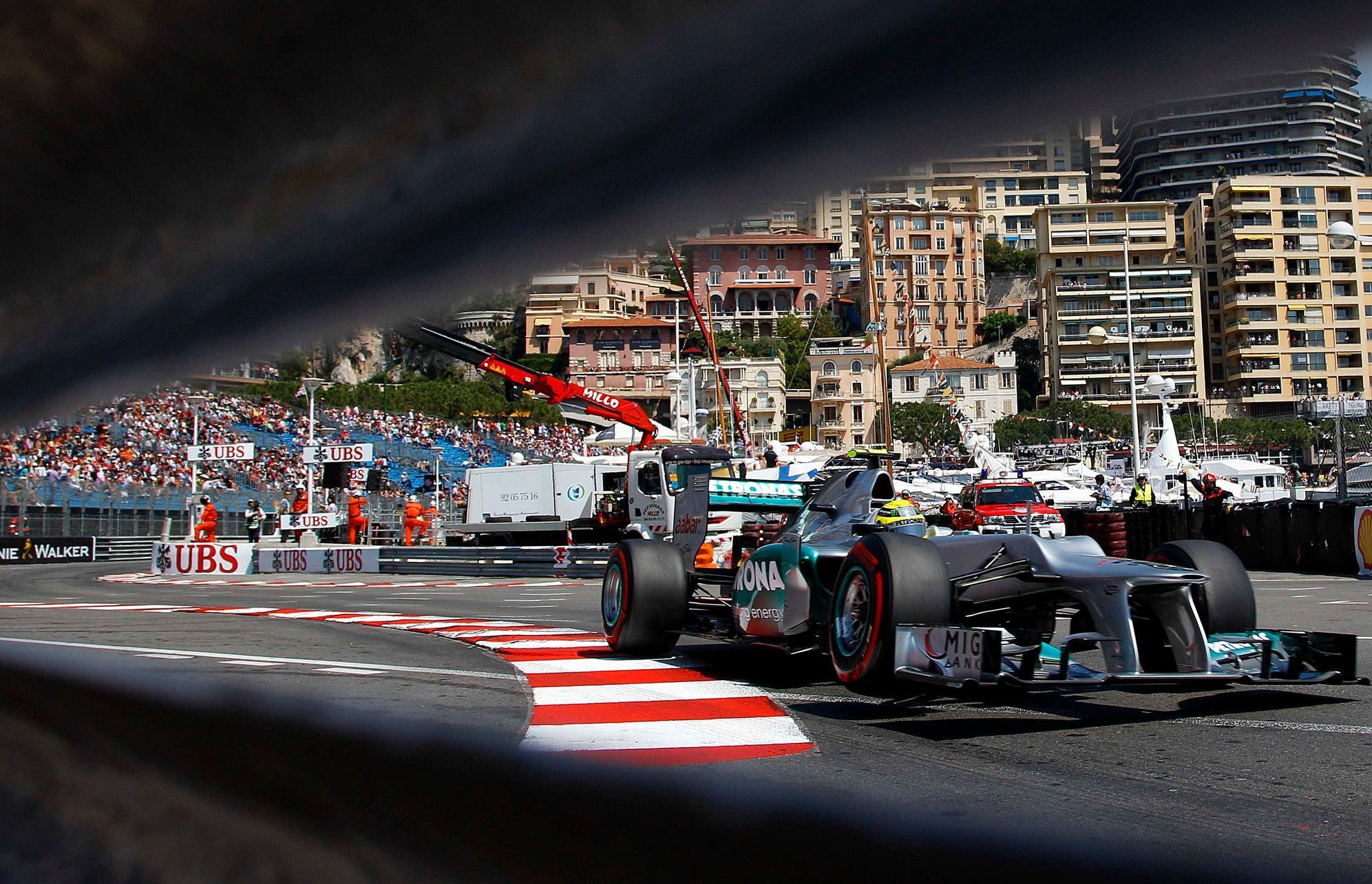 Nico Rosberg při tréninku na VC Monaka