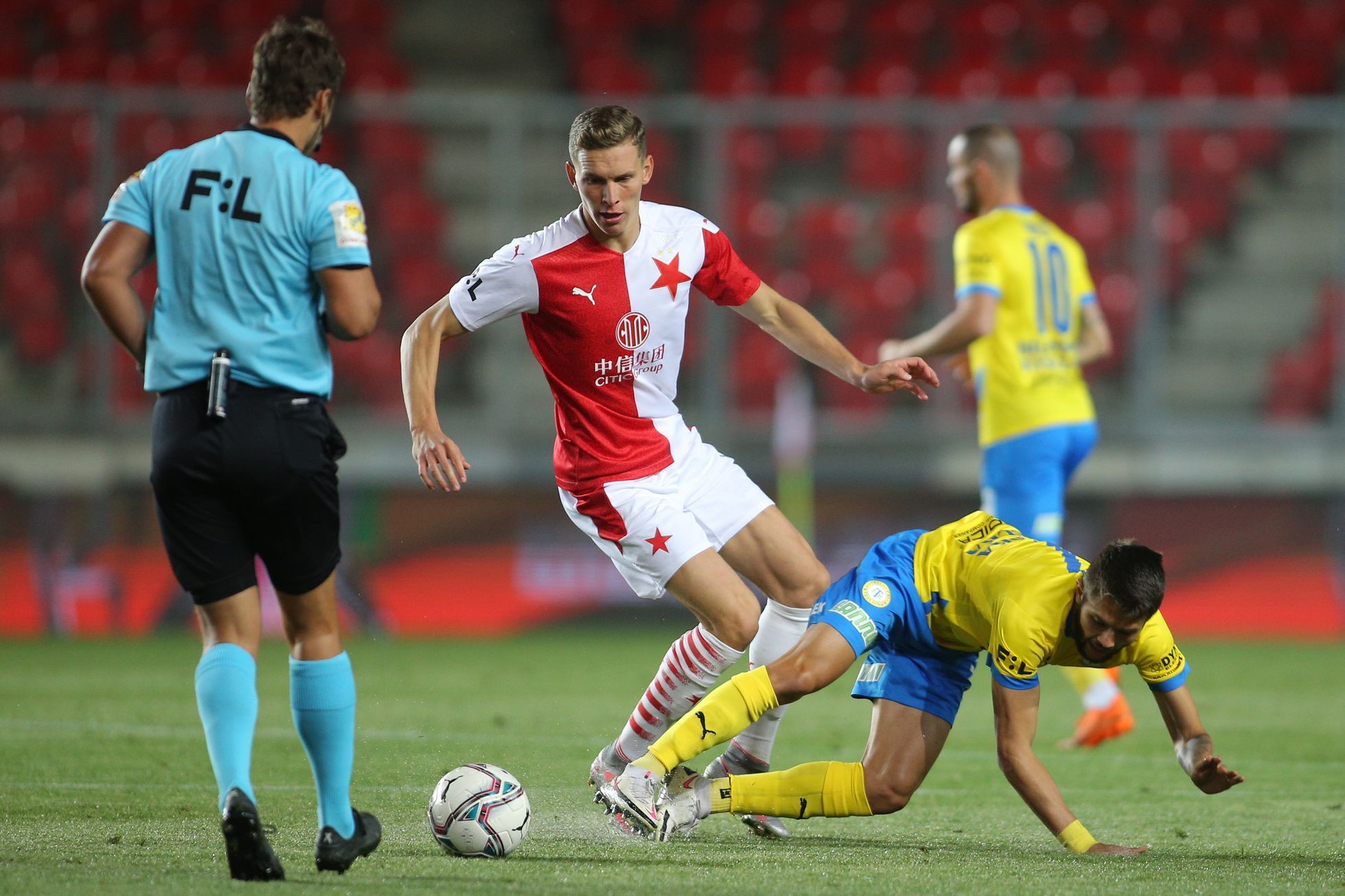 4. kolo Fortuna:Ligy 2020/21, Slavia - Teplice: Lukáš Provod ze Slavie