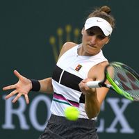 Markéta Vondroušová Markéta Vondroušová ve čtvrtfinále Indian Wells 2019