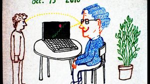 Je muž, který je vysoký, šťastný? (75%)