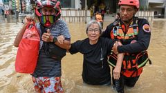 Heavy flooding in southern Thailand