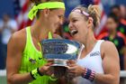 Šafářová s Mattekovou-Sandsovou vyhrály čtyřhru na US Open