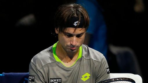 David Ferrer na Turnaji mistrů 2013 (zápas s Nadalem)