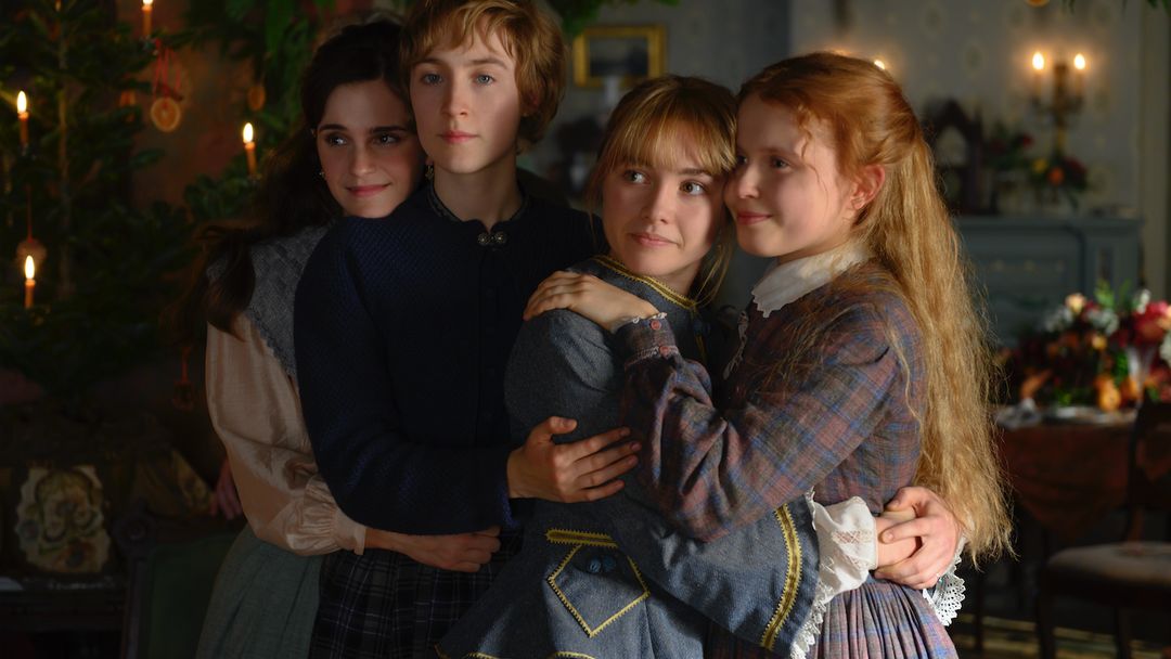 Emma Watsonová, Saoirse Ronanová, Florence Pughová a Eliza Scanlenová.