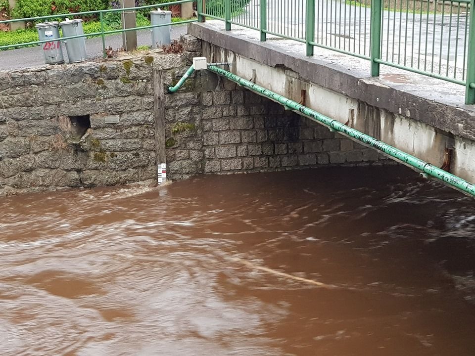 povodně řeka počasí déšť Hejnice