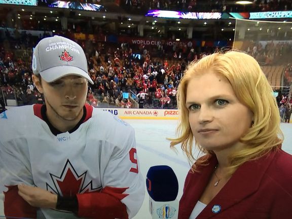 Rozhovor na Světovém poháru 2016: Darina Vymětalíková a hvězdný kanadský útočník Matt Duchene 