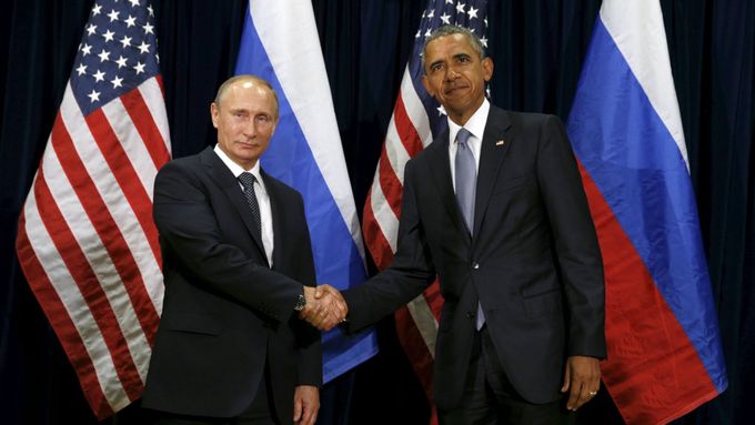 Prezidenti Ruska a USA Vladimir Putin a Barack Obama. Ilustrační foto