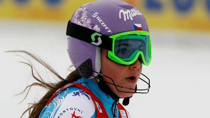 Šárka Záhrobská při slalomu na mistrovství světa v Ga-Pa