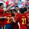 Fotbalisté Španělska se radují z výhry
