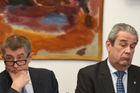 Andrej Babiš a Michal Murín na jednání Bezpečnostního výboru