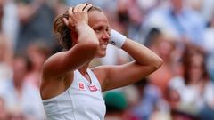 Barbora Strýcová po postupu do semifinále Wimbledonu