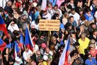 Demonstrace na Václavském náměstí proti vládě