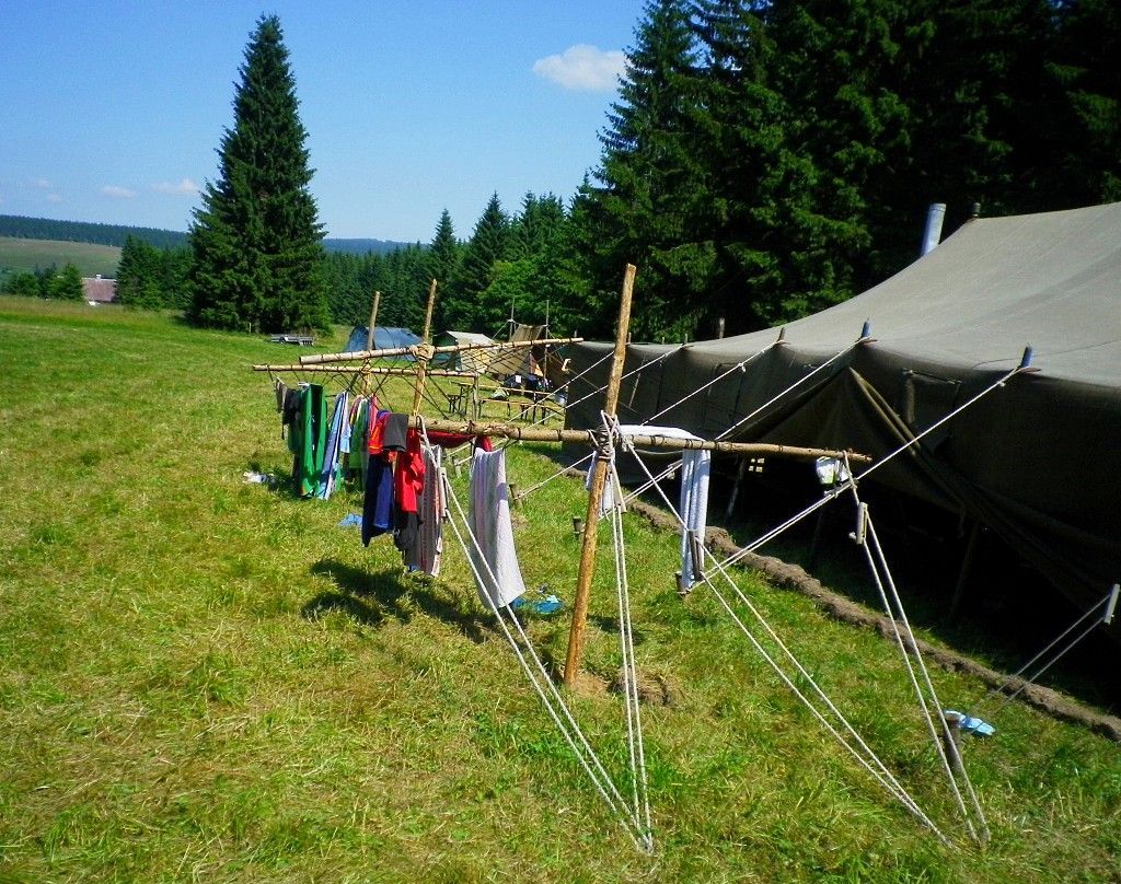 Skautský tábor - skauti z Třebechovic byli první v c.k. mocnářství