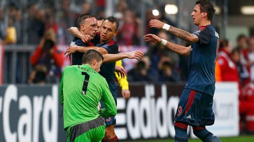 LM, Bayern Mnichov - Plzeň: Bayern slaví gól na 1:0