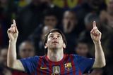 Lionel Messi porazil vlastně Leverkusen sám. Toto gesto předvedl po prvním gólu do sítě Bayeru. Běžela 25. minuta první půle.