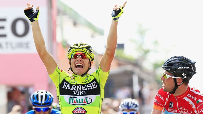 Andrea Guardini se raduje z výhry v 18. etapy Giro d'Italia