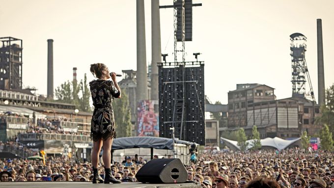 Francouzská zpěvačka Zaz na festivalu vystoupila už potřetí.