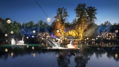 Český Krumlov, zámek, zahrada, balet, zahajovací koncert, vizualizace