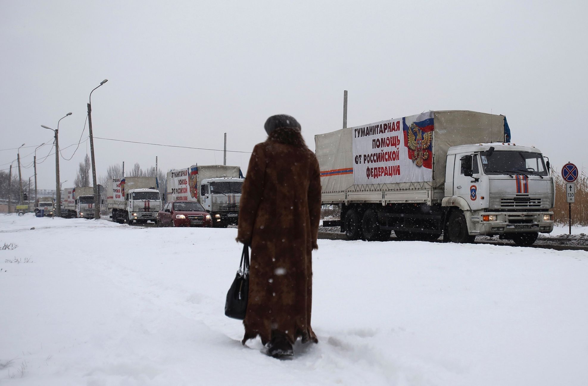 Ukrajina - Doněck - humanitární konvoj