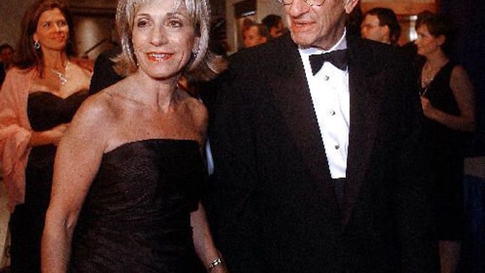 Alan Greenspans manželkou Andreou.