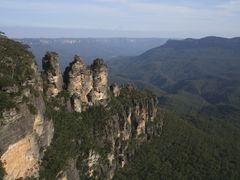 skalní útvar 3 sestry v Modrých horách, Austrálie