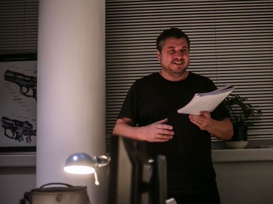 Robert Sedláček (48) Režisér Robert Sedláček při natáčení filmu Promlčeno.