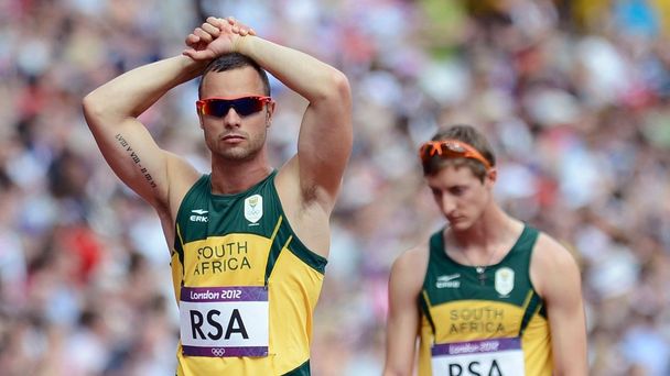 Oskar Pistorius ve štafetě 4x400 m