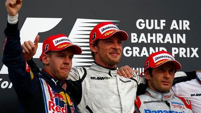 Jenson Button na stupních vítězů