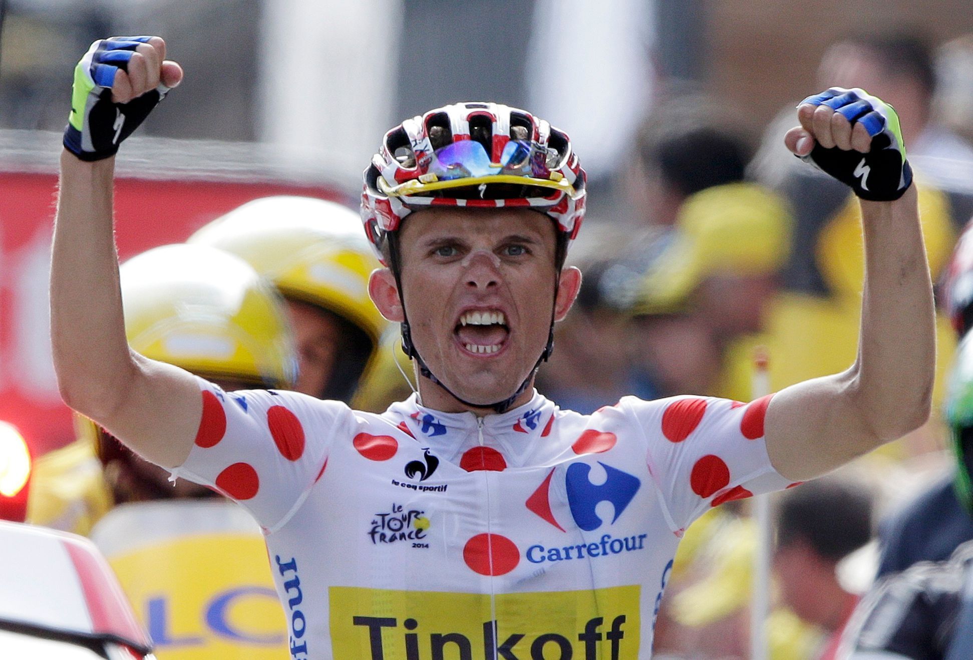 Majka slaví vítězství v etapě na Tour de France 2014